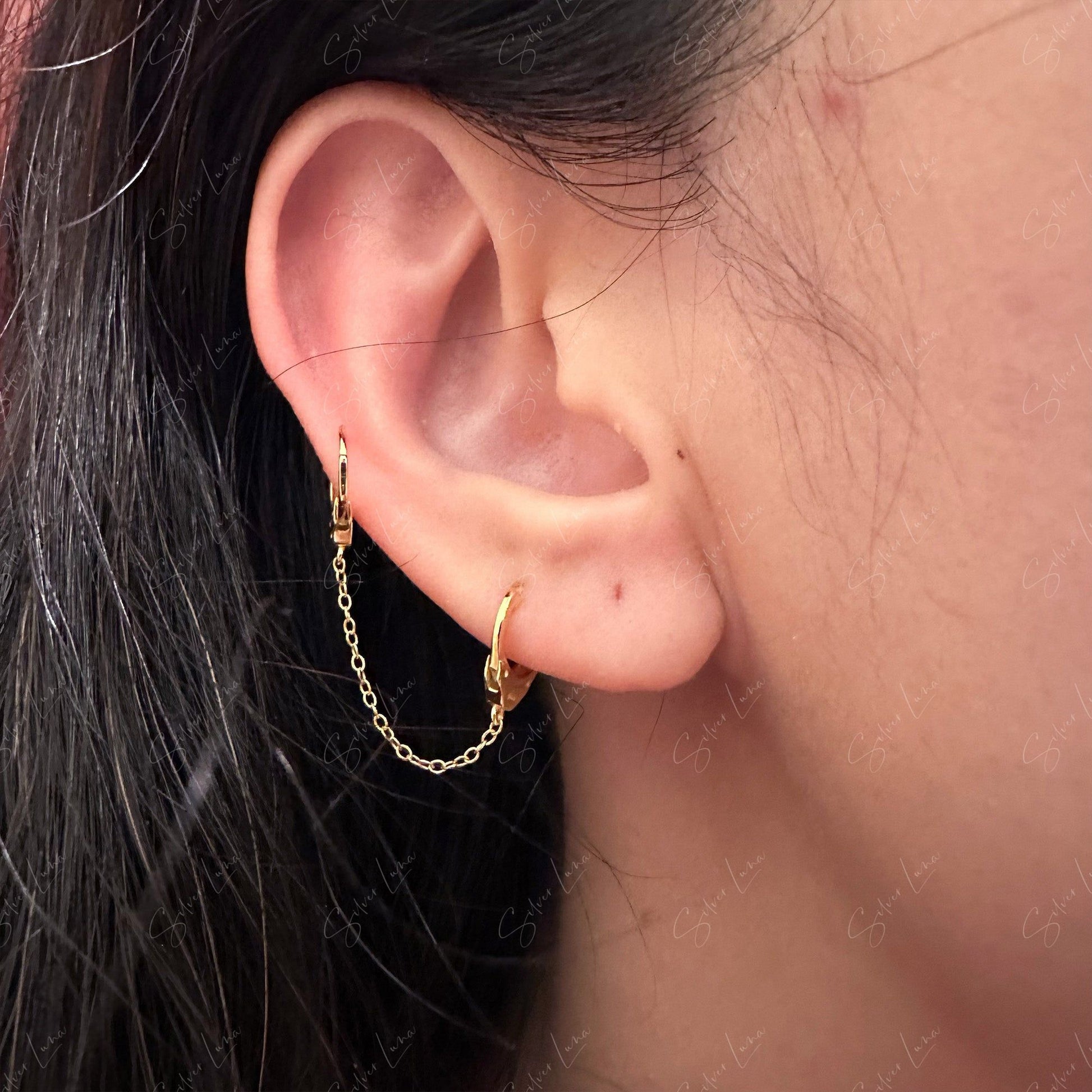 handcuffs hoop earrings