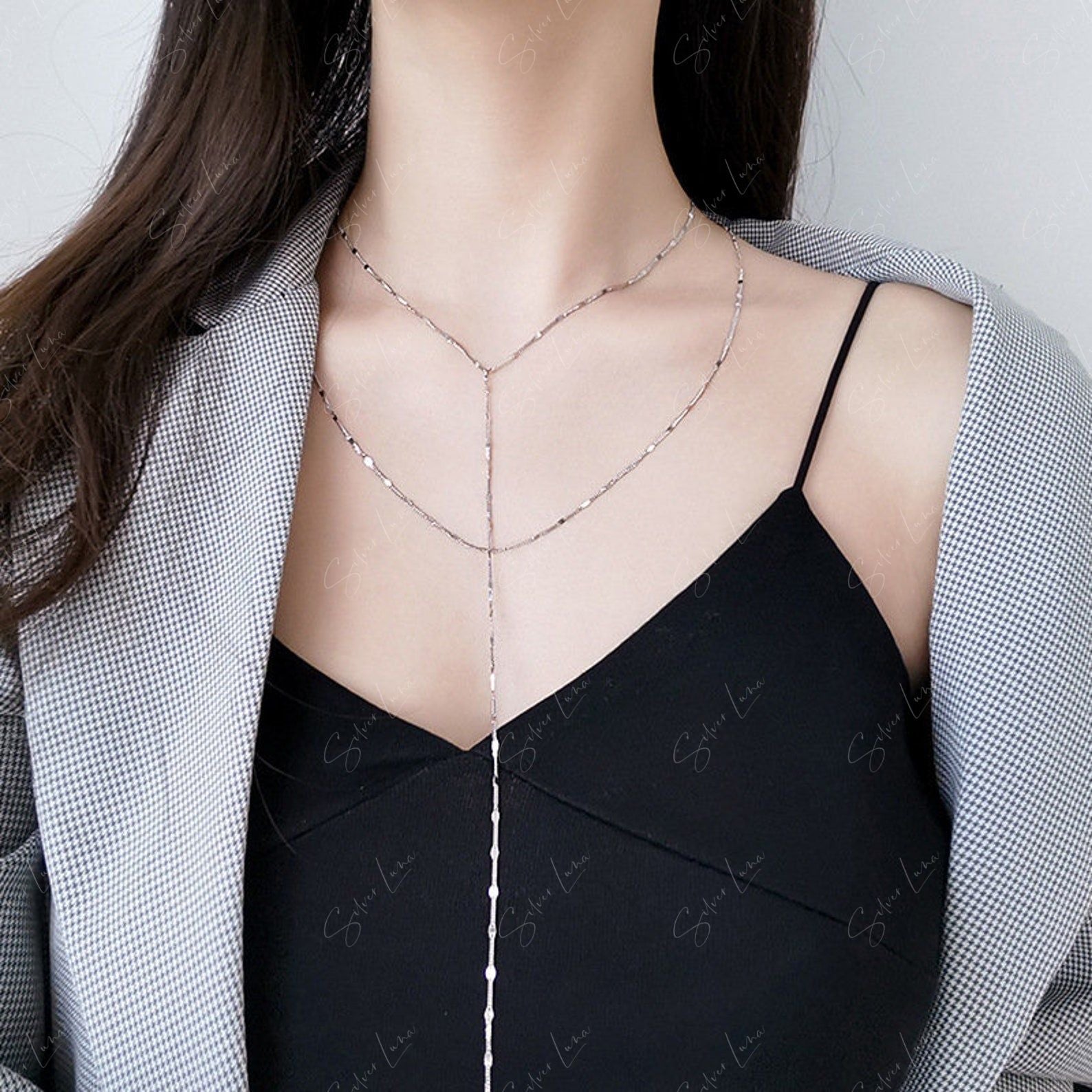 double layer necklace