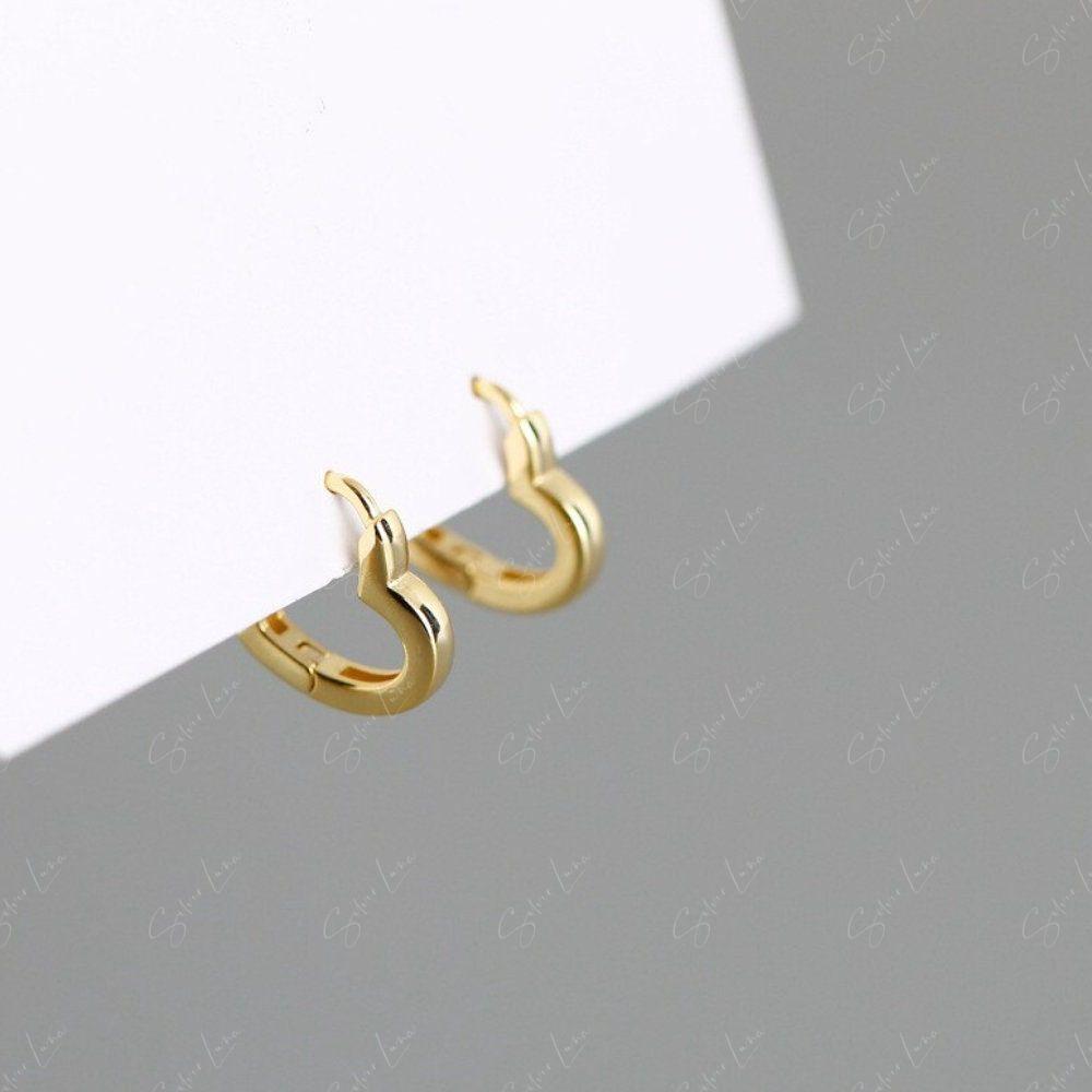 heart shape hoop earrings