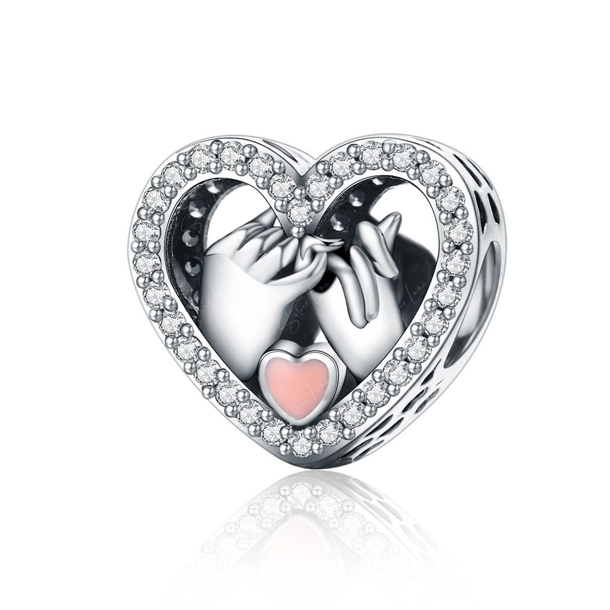 Promise symbol heart charm