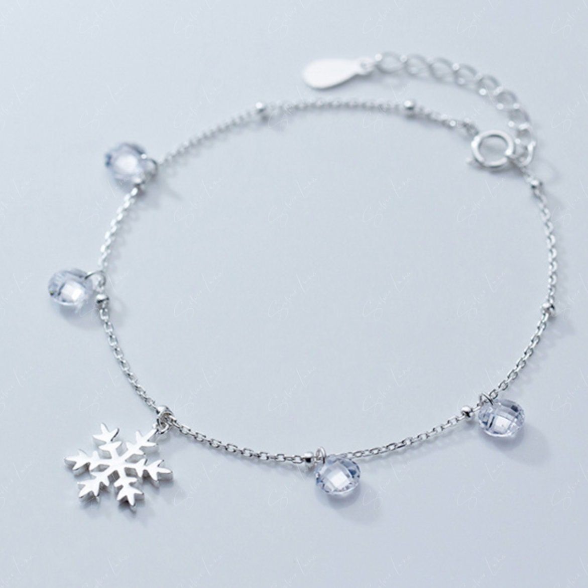 snowflake sterling silver bracelet