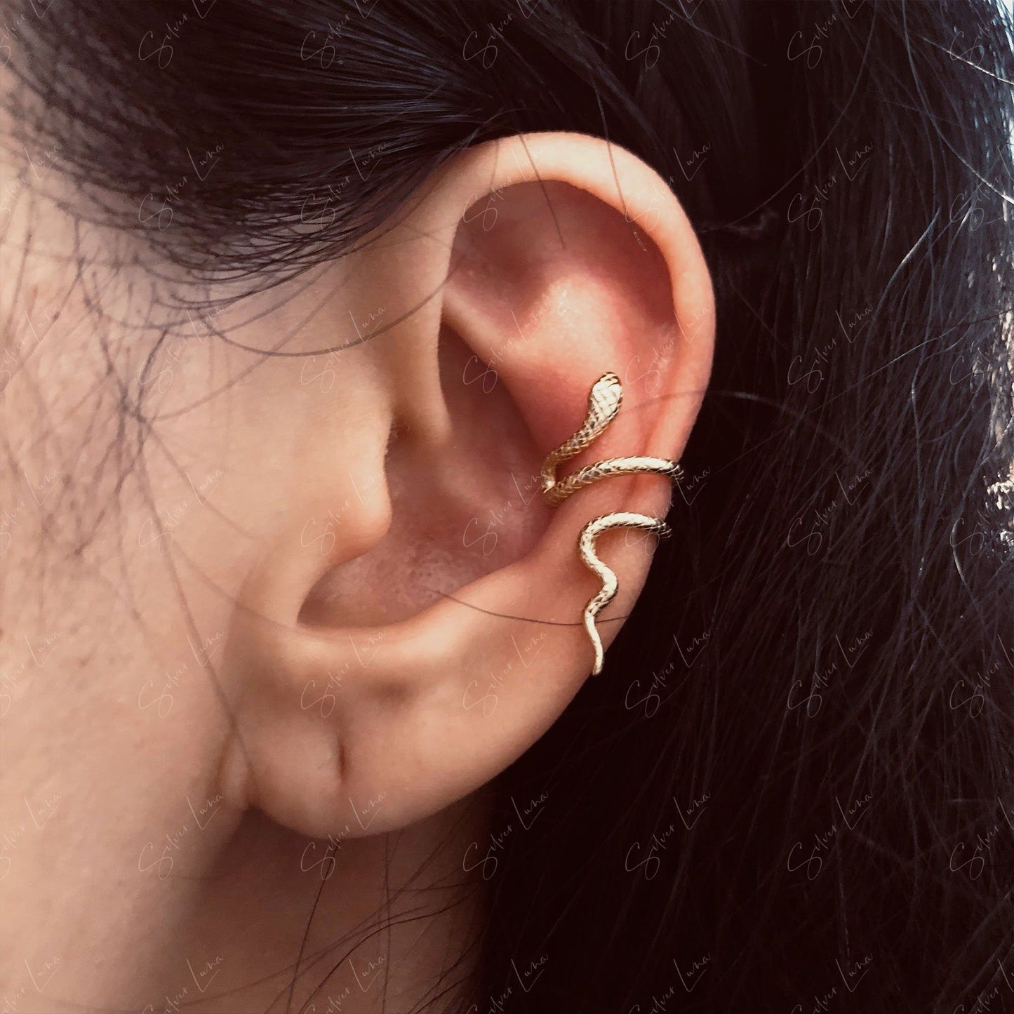 snake wrap ear cuffs