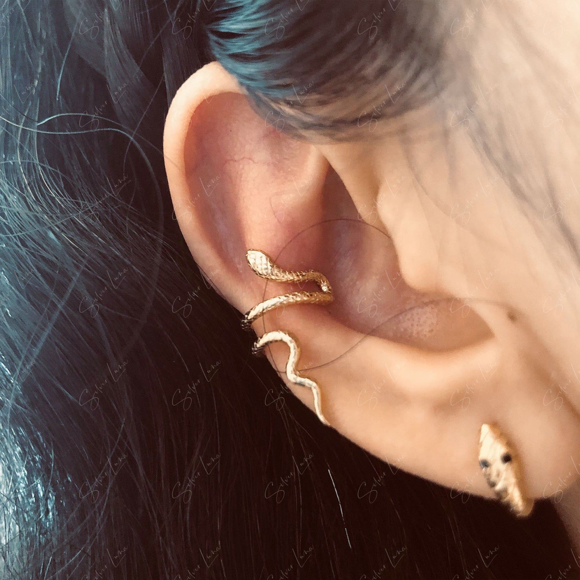 snake wrap ear cuffs