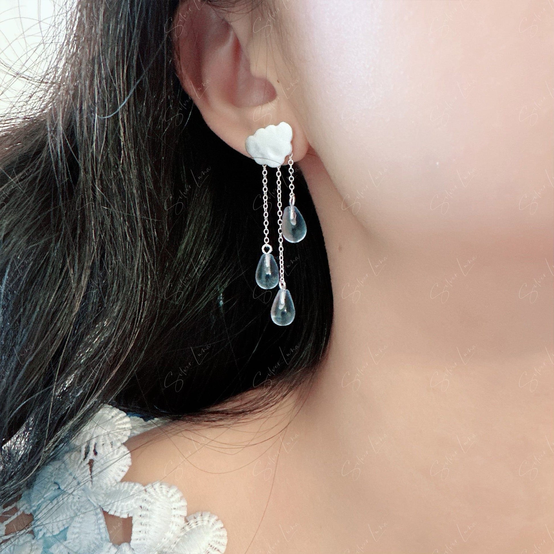 raindrop earrings