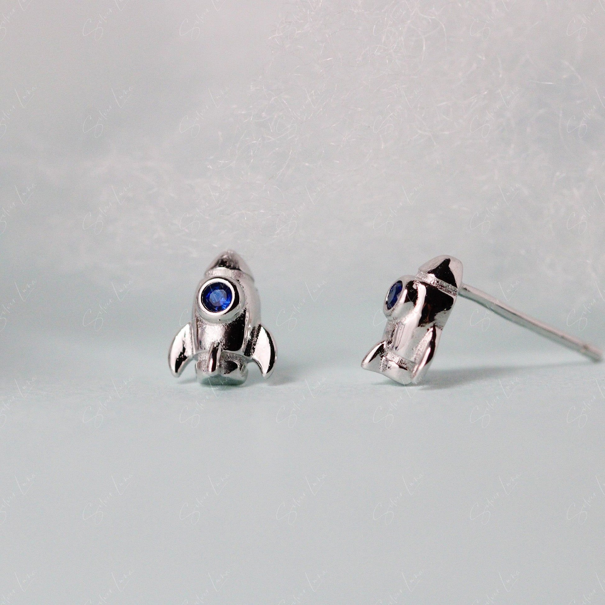 shuttle space ship stud earrings