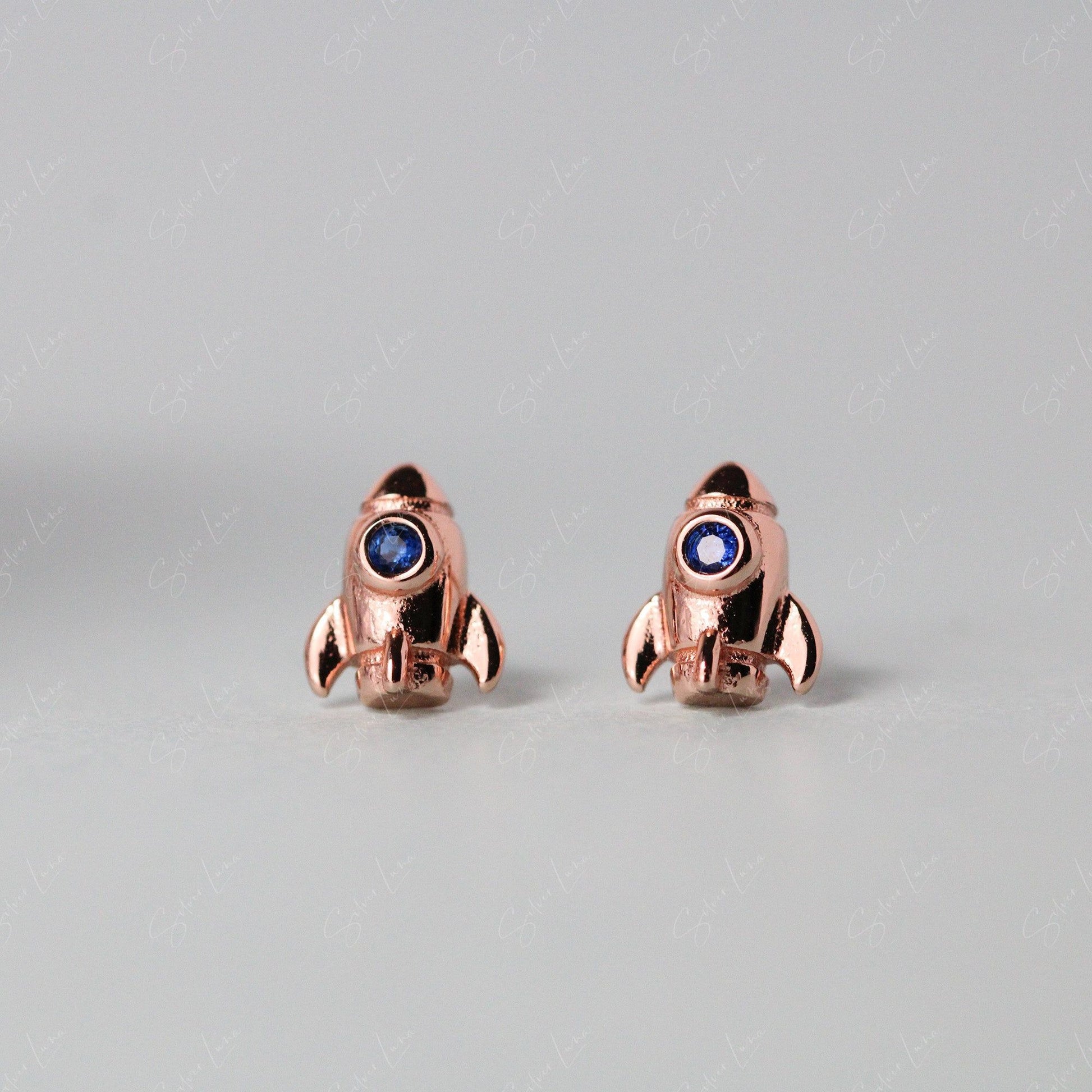 rocket stud earrings