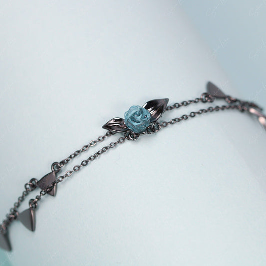 blue rose black thorn bracelet