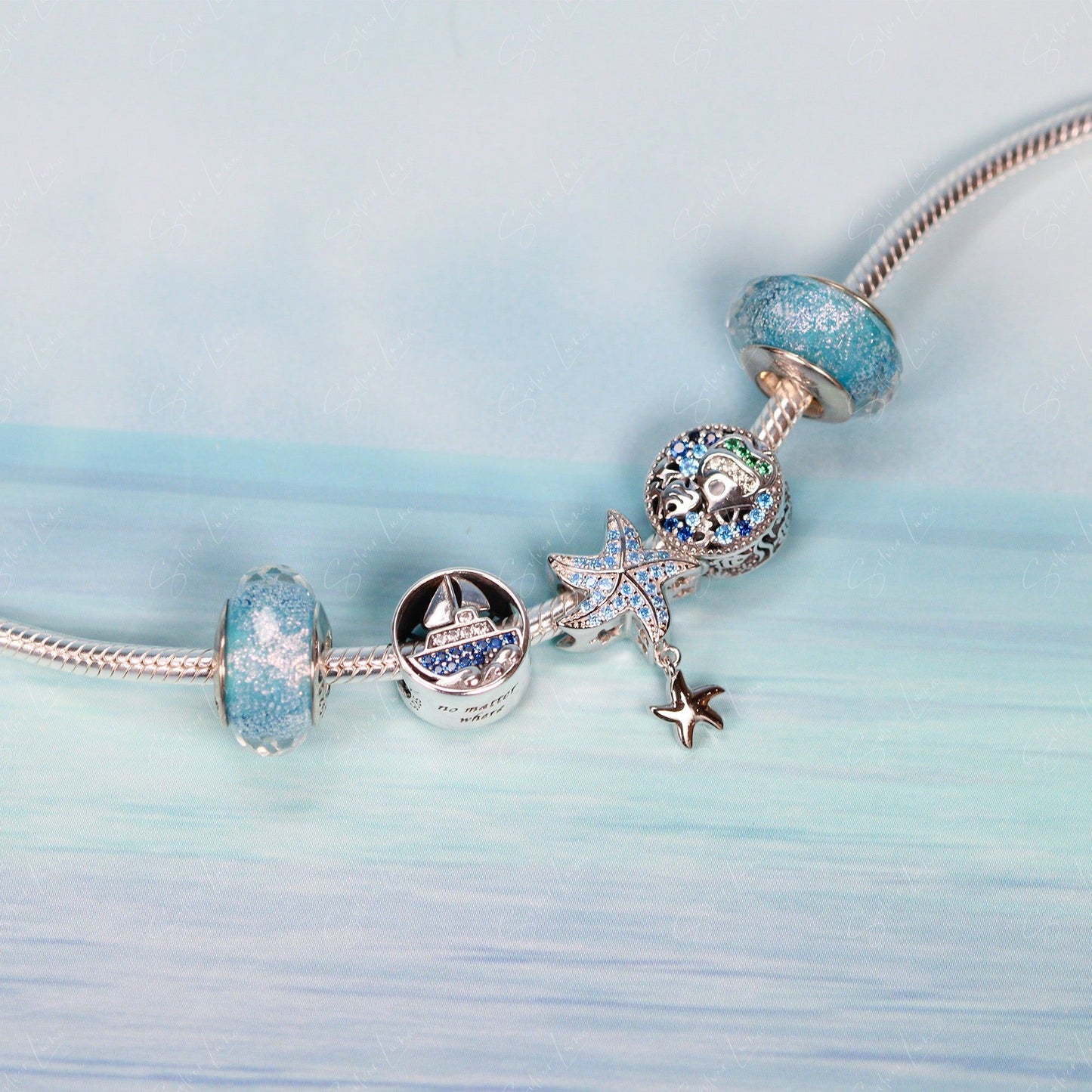 Starfish dangle bead charm