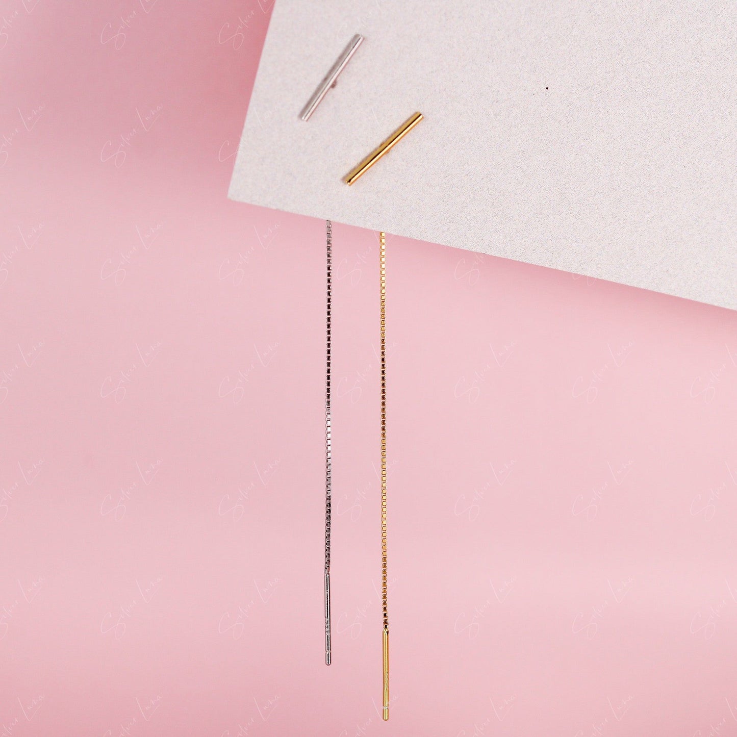 stick threader earrings